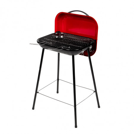 Barbecue charbon de bois avec foyer horizontal