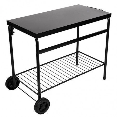 Desserte Chariot Plancha acier 85 cm Brasero