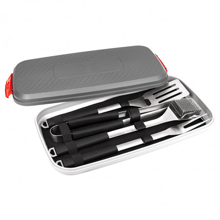 Valisette de 4 accessoires pour barbecue charbon de bois et barbecue gaz