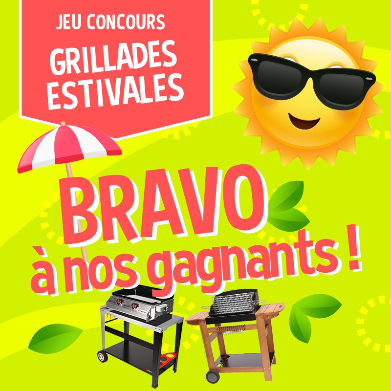 Résultat de notre jeu concours Grillades estivales