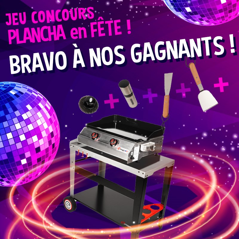 Résultat de notre jeu concours Plancha en fête