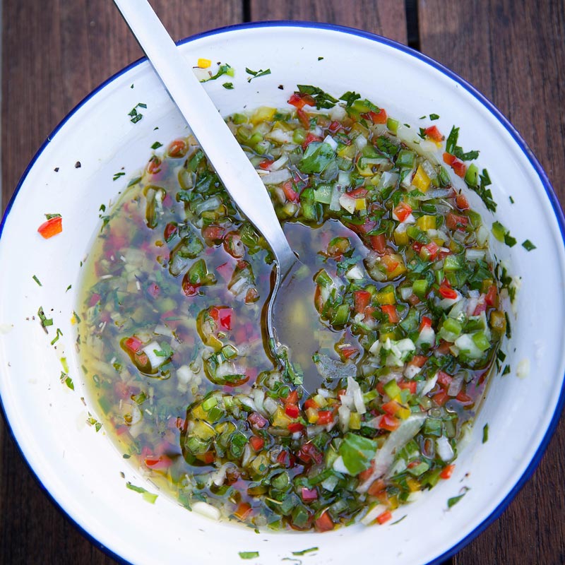 Coquelets aux légumes et sauce chien !