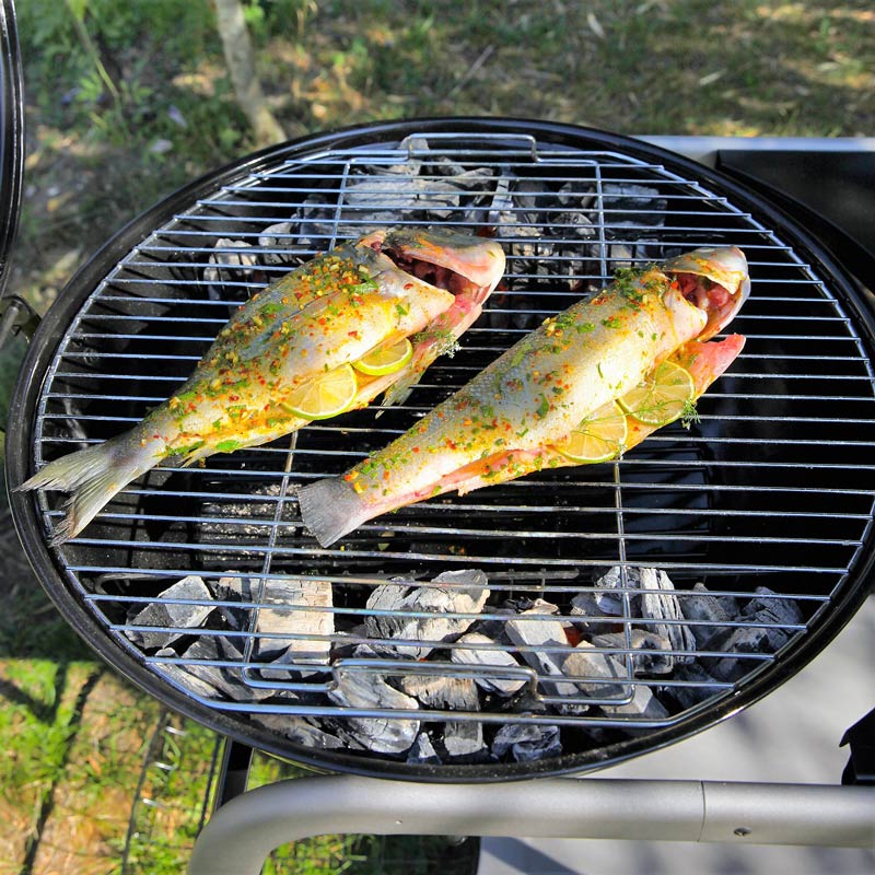 Duo de bar et daurade marinés aux épices marocaines