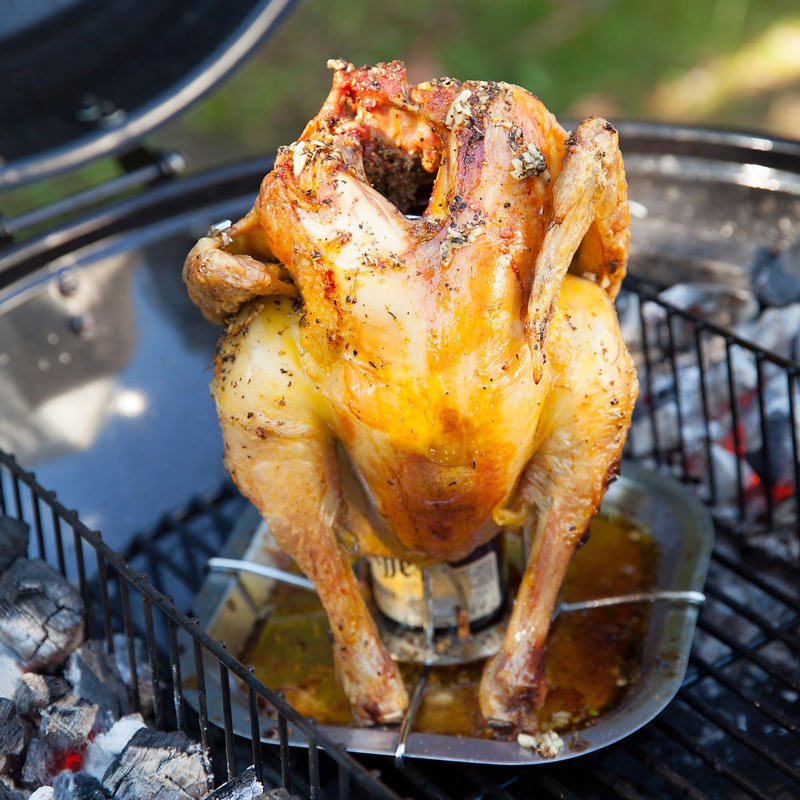 Poulet rôti à la verticale 